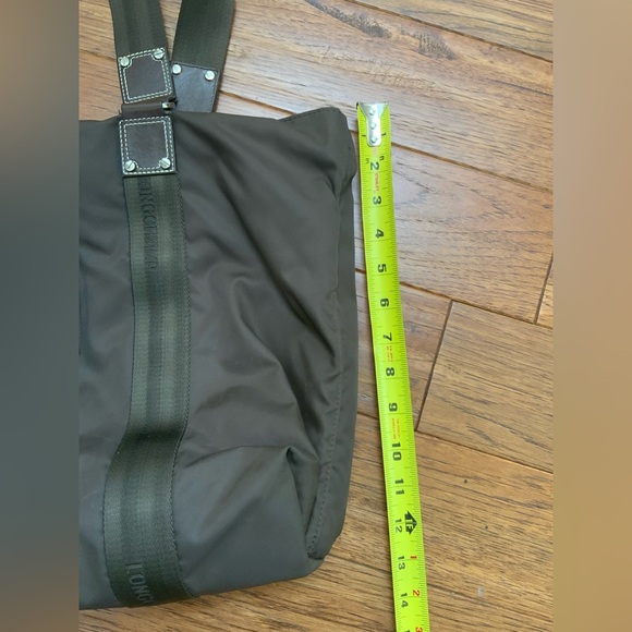 Longchamp Brown Nylon Tote with Brown Leather Square Label - Picture 5 of 10